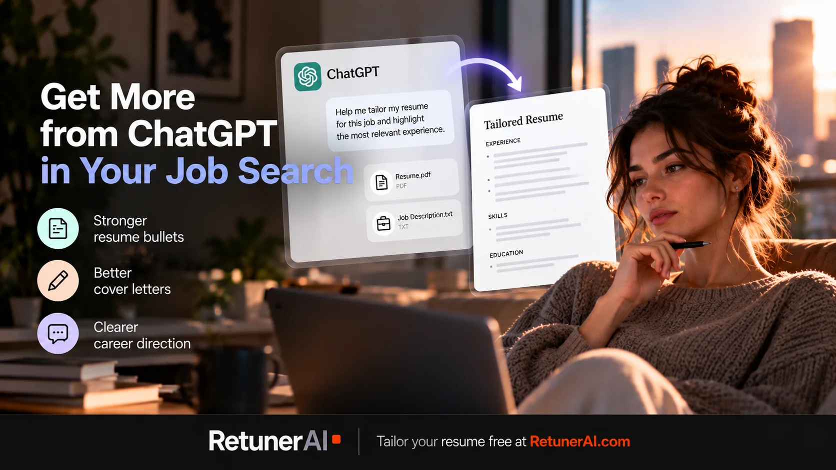 Using ChatGPT for resume tailoring and job search
